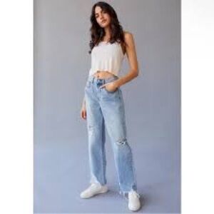 BDG Women's Light Blue Straight Leg Jeans